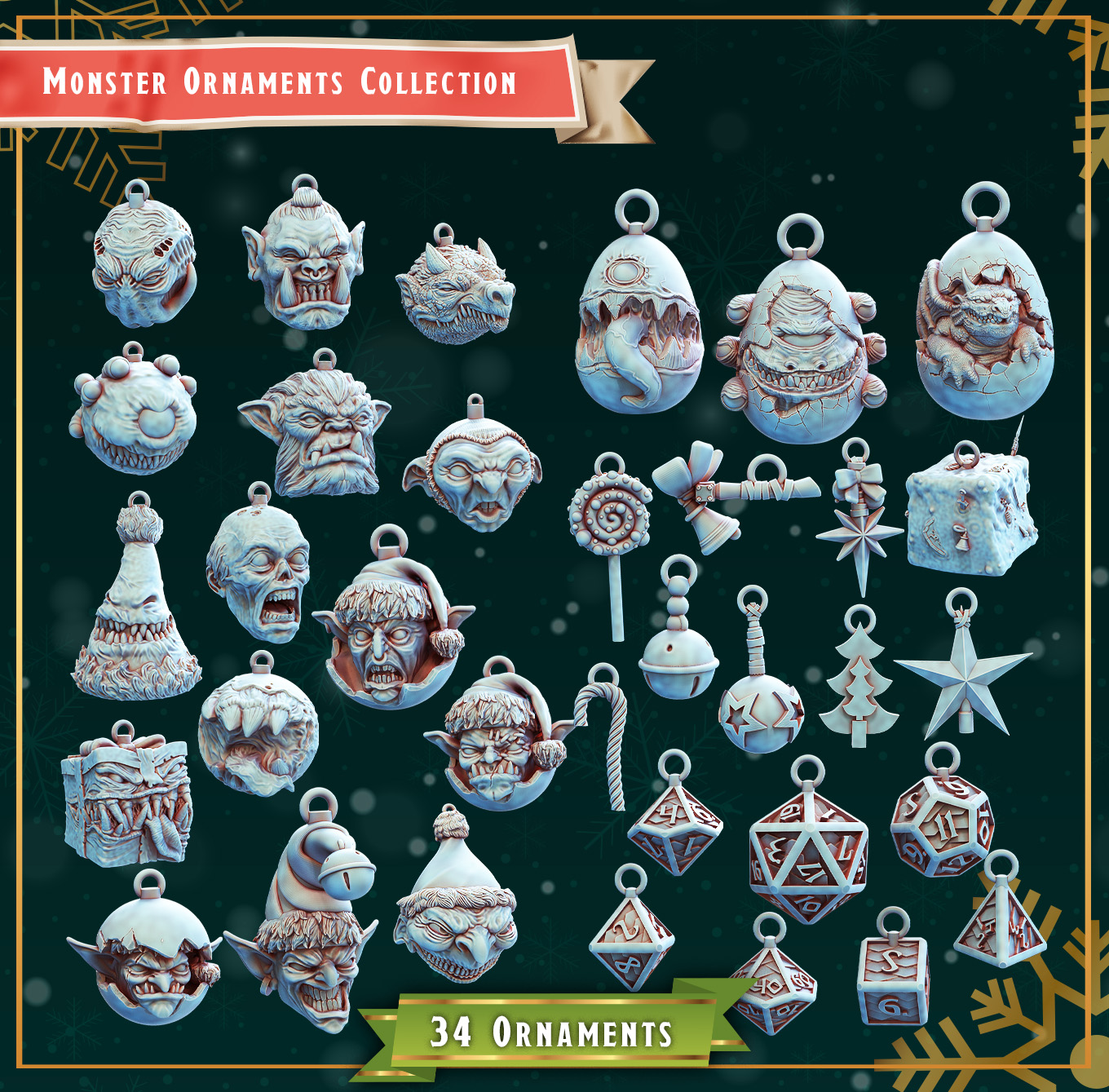 Monster Ornaments Collection